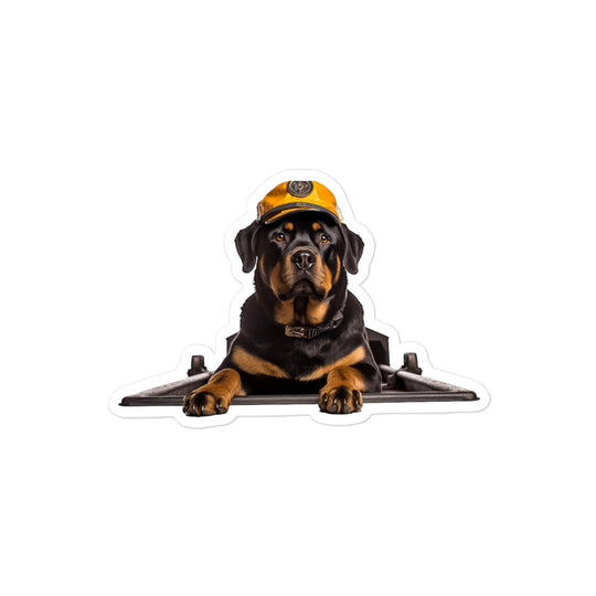 Rottweiler Transit Operator Sticker - Stickerfy.ai