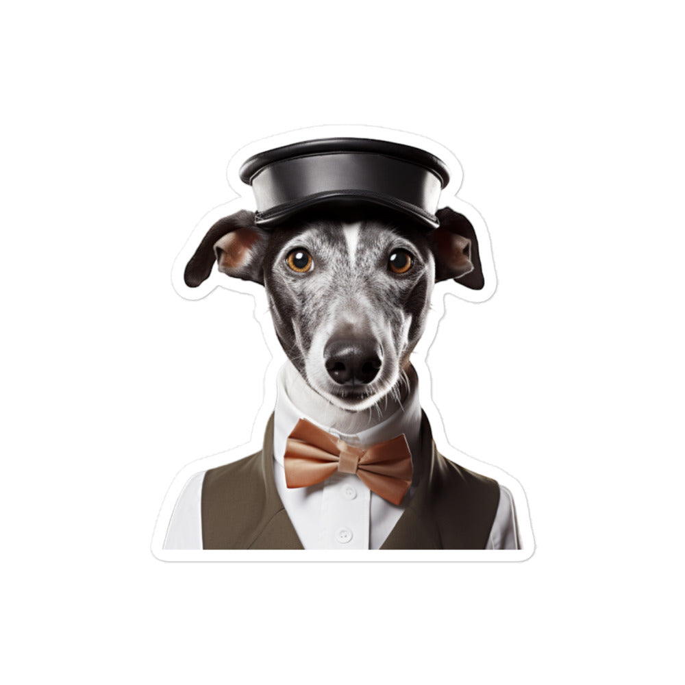 Whippet Hotel Staff Sticker - Stickerfy.ai