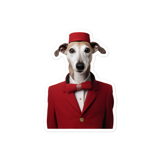 Whippet Hotel Staff Sticker - Stickerfy.ai