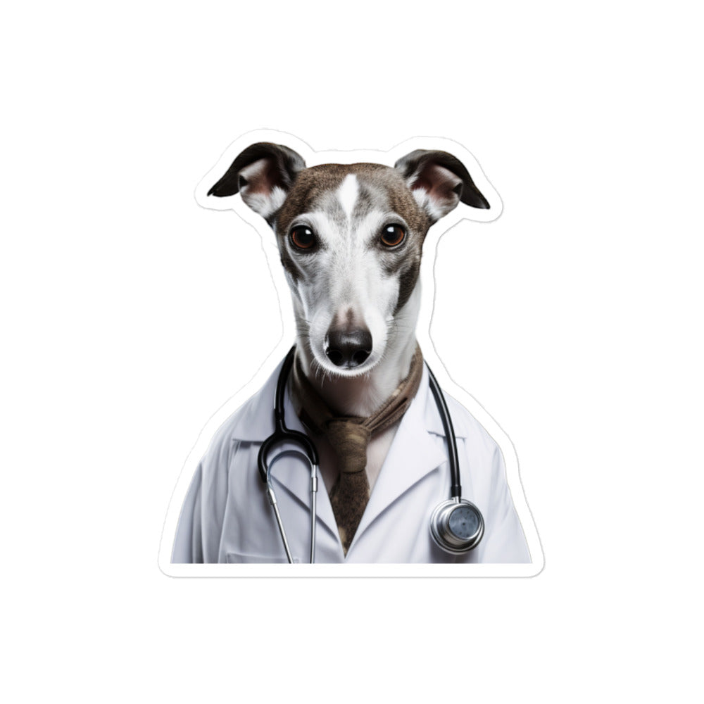 Whippet Doctor Sticker - Stickerfy.ai