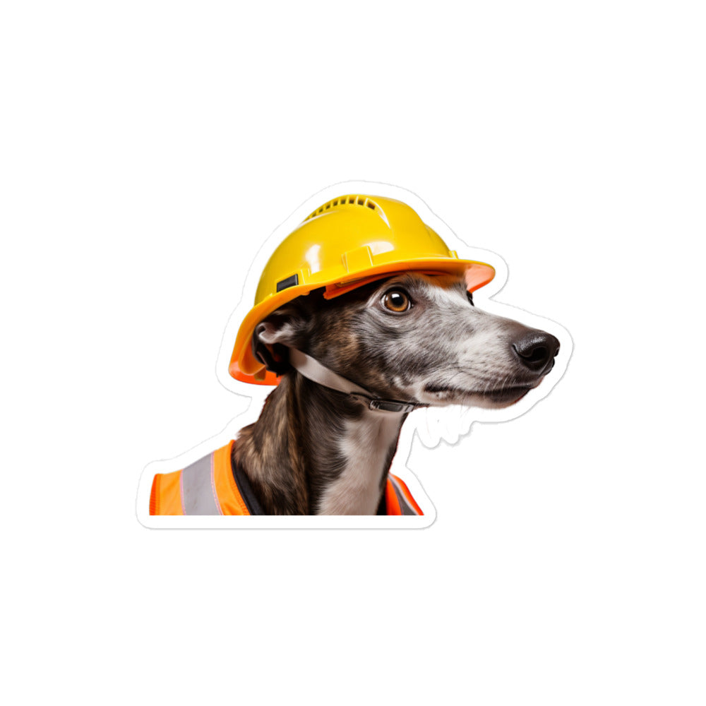 Whippet Contractor Sticker - Stickerfy.ai