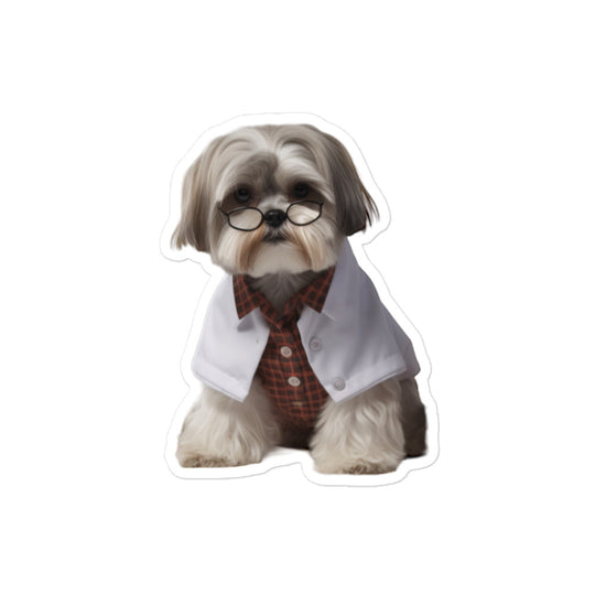 Shih Tzu Pharmacist Sticker - Stickerfy.ai