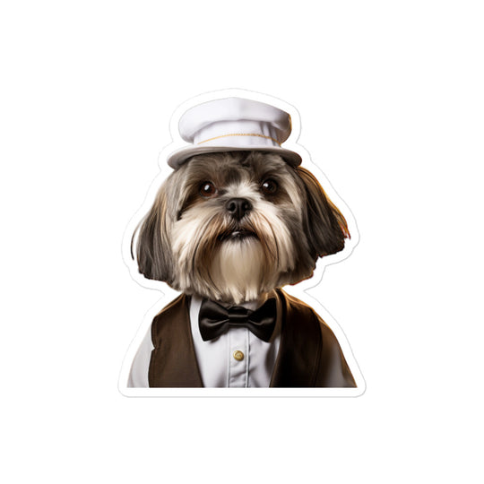 Shih Tzu Hotel Staff Sticker - Stickerfy.ai