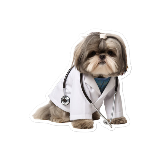 Shih Tzu Doctor Sticker - Stickerfy.ai