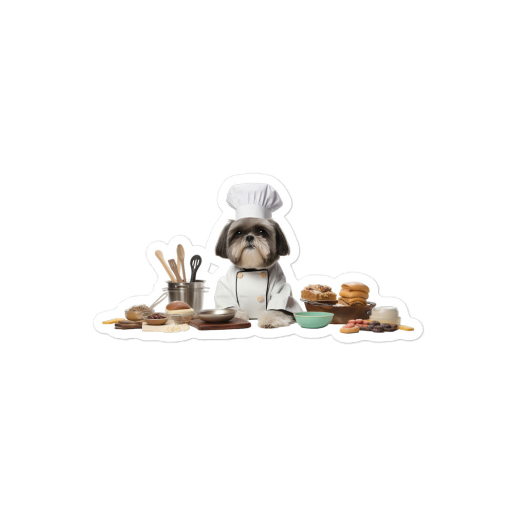 Shih Tzu Chef Sticker - Stickerfy.ai