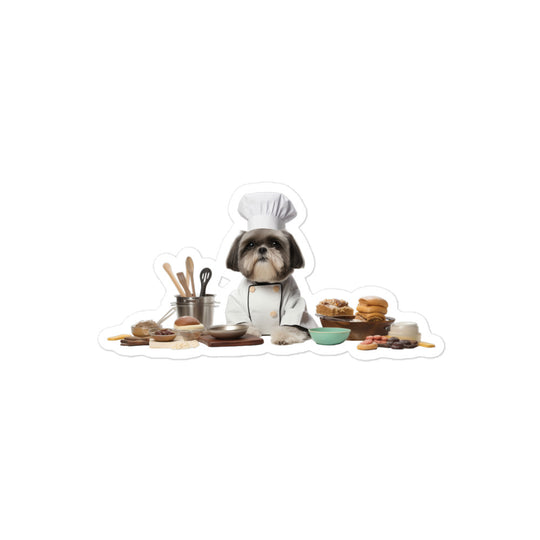 Shih Tzu Chef Sticker - Stickerfy.ai