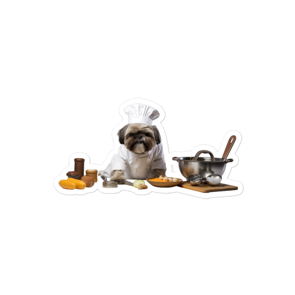 Shih Tzu Chef Sticker - Stickerfy.ai