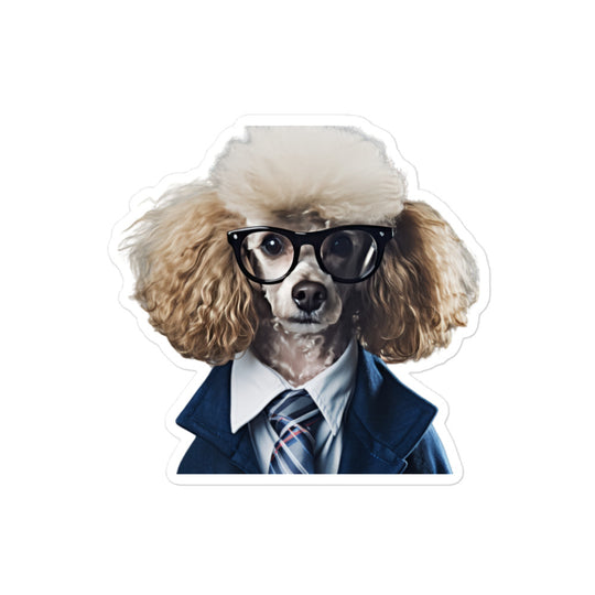 Poodle Student Sticker - Stickerfy.ai