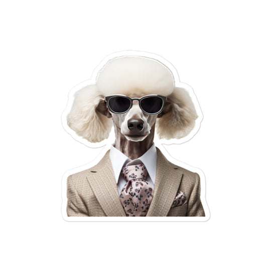 Poodle Sales Consultant Sticker - Stickerfy.ai