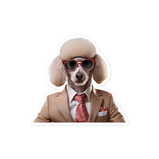 Poodle Sales Consultant Sticker - Stickerfy.ai