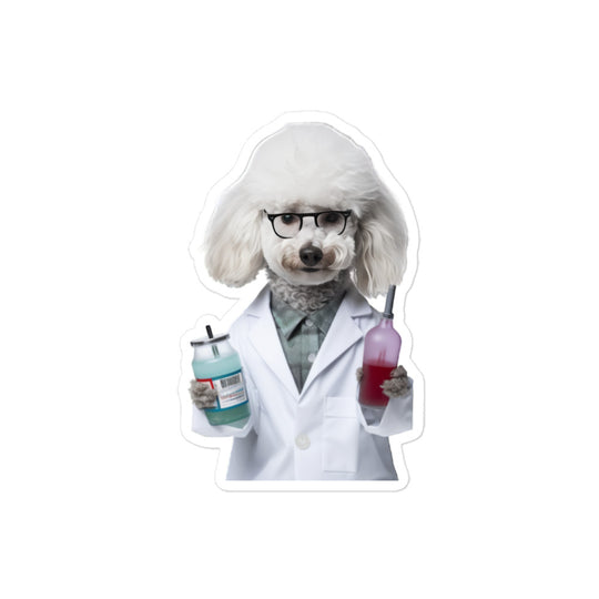 Poodle Pharmacist Sticker - Stickerfy.ai