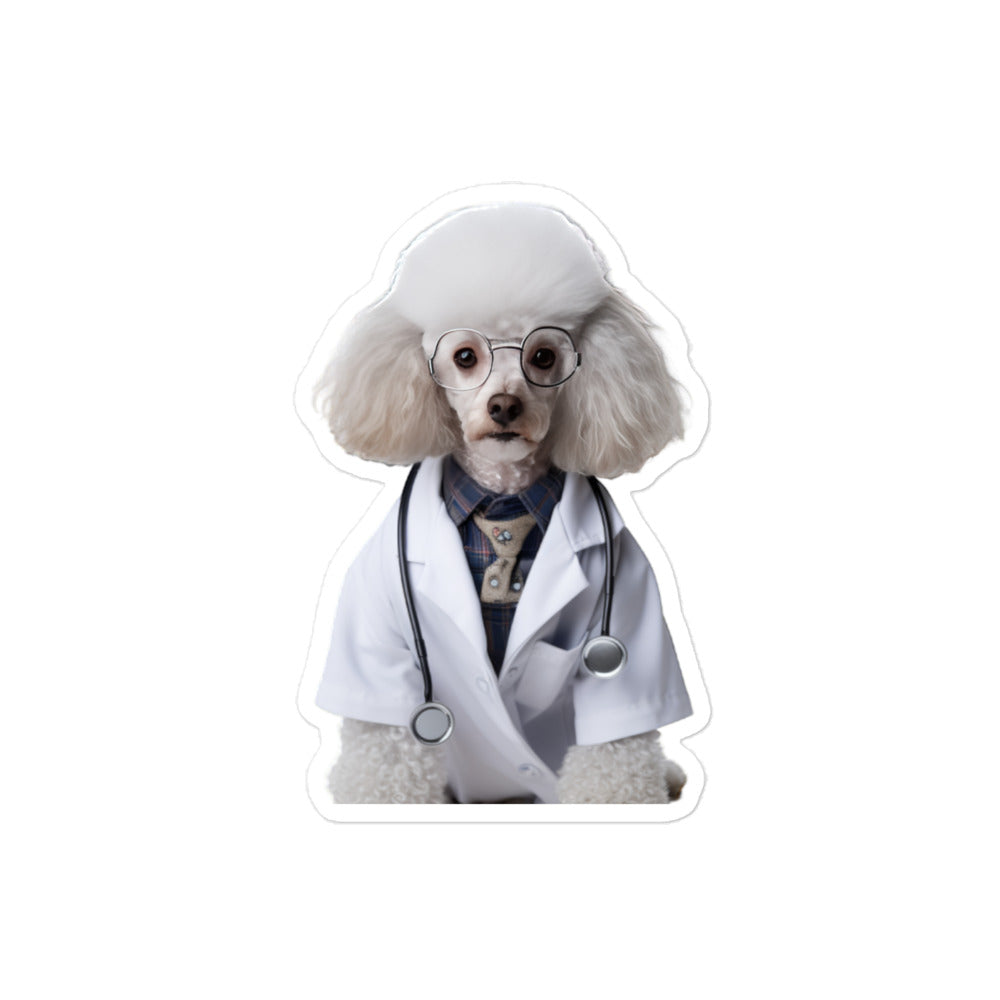 Poodle Doctor Sticker - Stickerfy.ai