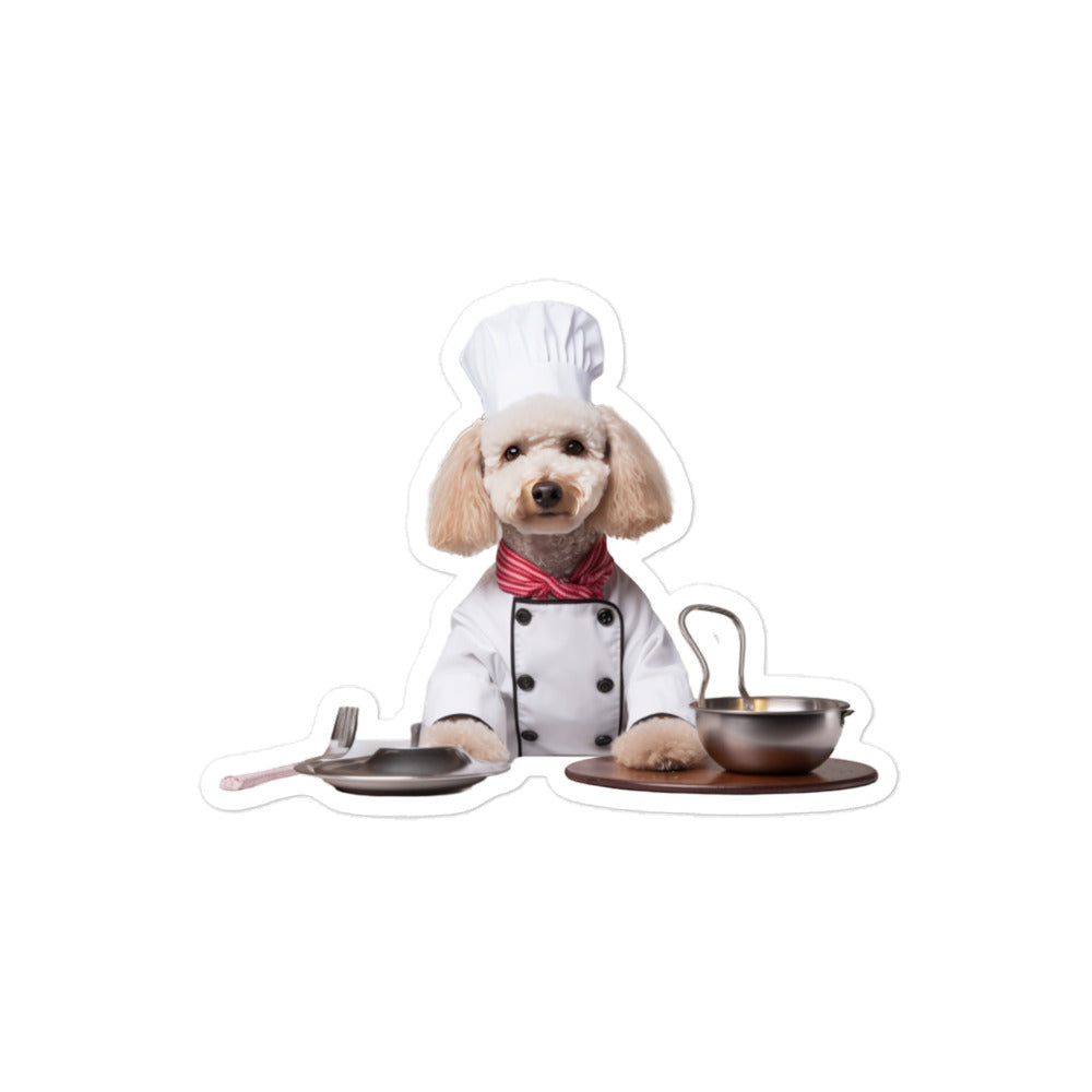 Poodle Chef Sticker - Stickerfy.ai