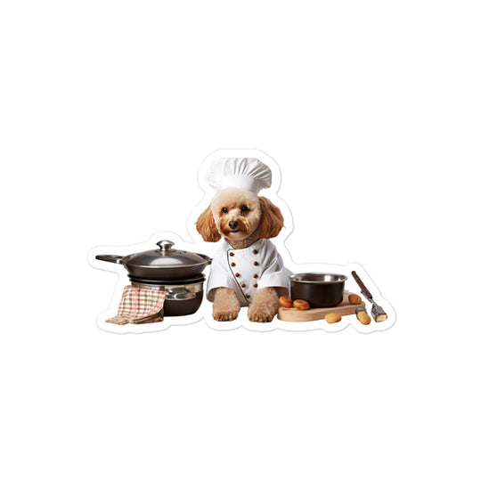 Poodle Chef Sticker - Stickerfy.ai