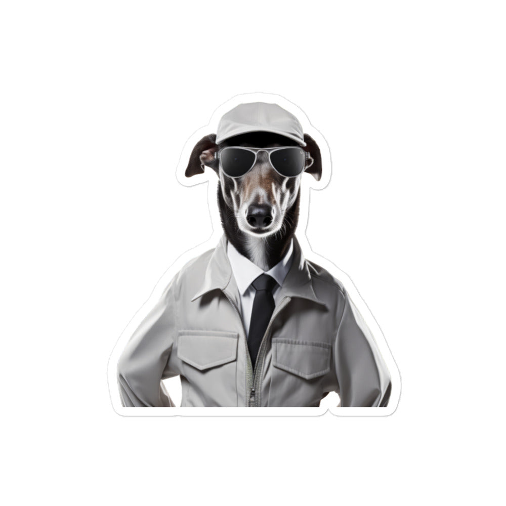 Greyhound Security Officer Sticker - Stickerfy.ai