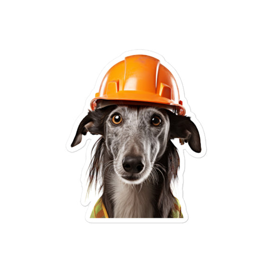 Greyhound Contractor Sticker - Stickerfy.ai