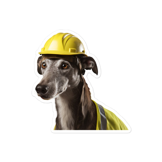 Greyhound Contractor Sticker - Stickerfy.ai