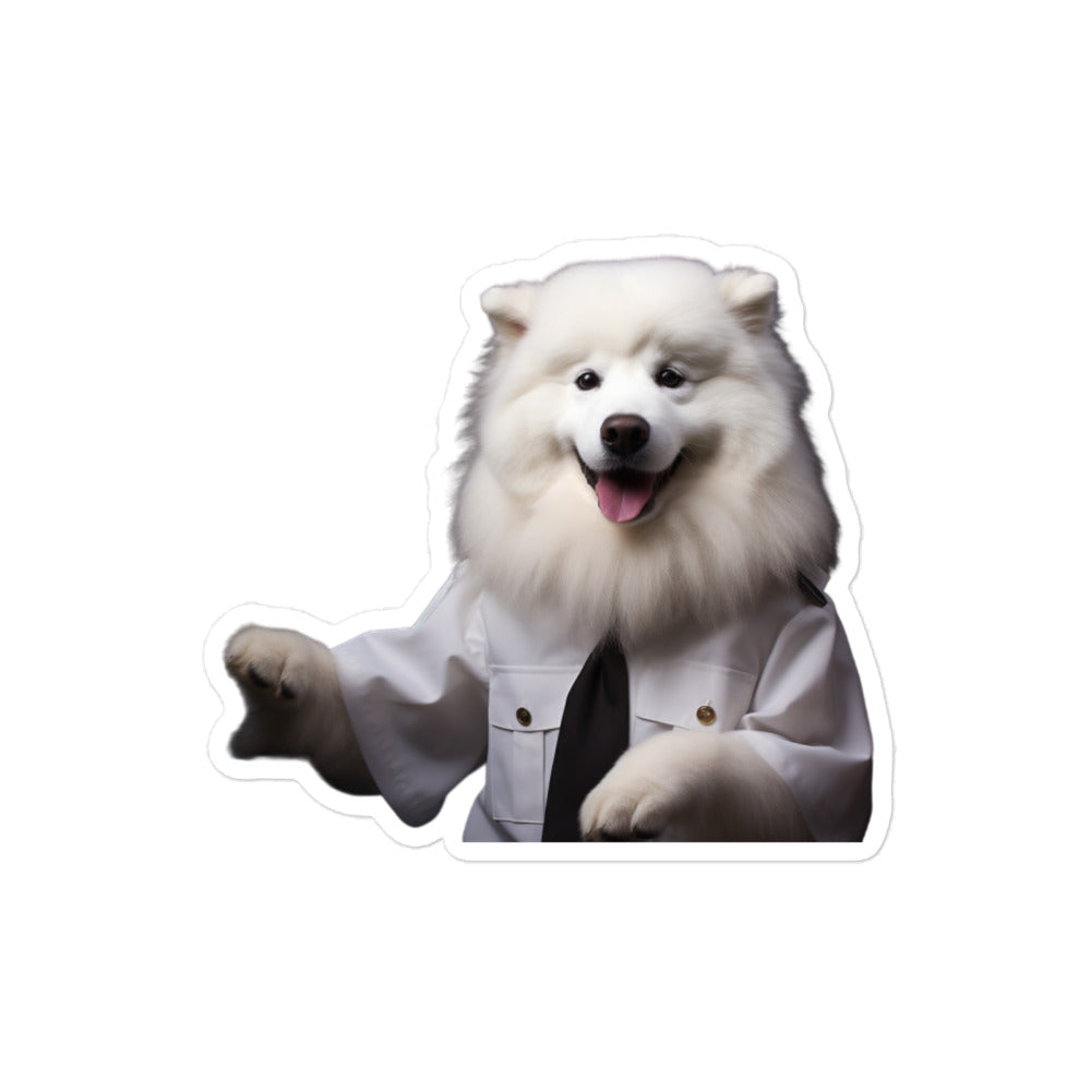 Samoyed Transit Operator Sticker - Stickerfy.ai