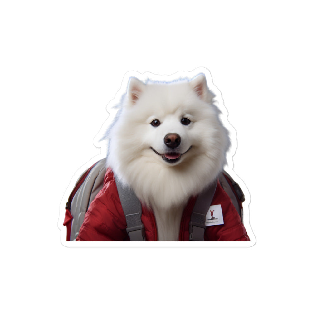 Samoyed Student Sticker - Stickerfy.ai