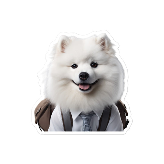 Samoyed Student Sticker - Stickerfy.ai