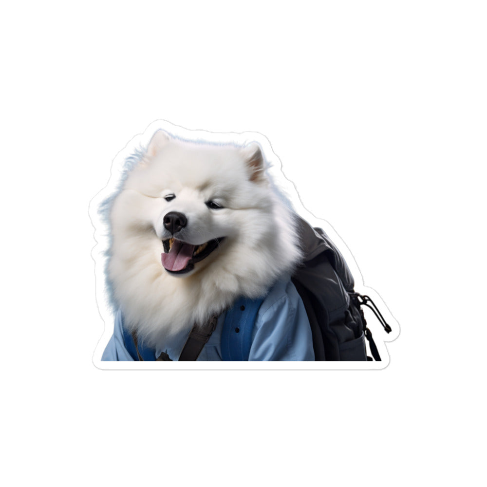 Samoyed Student Sticker - Stickerfy.ai