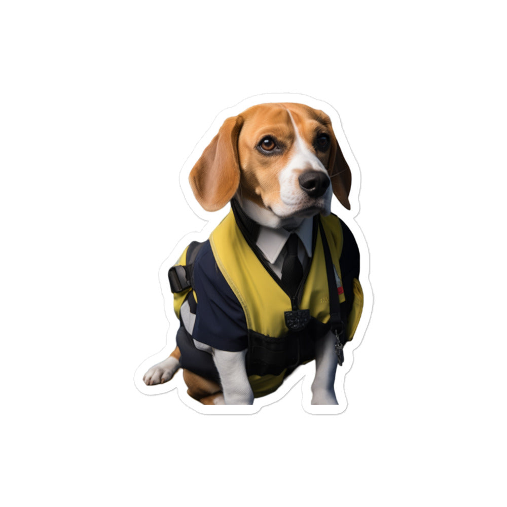 Beagle Transit Operator Sticker - Stickerfy.ai