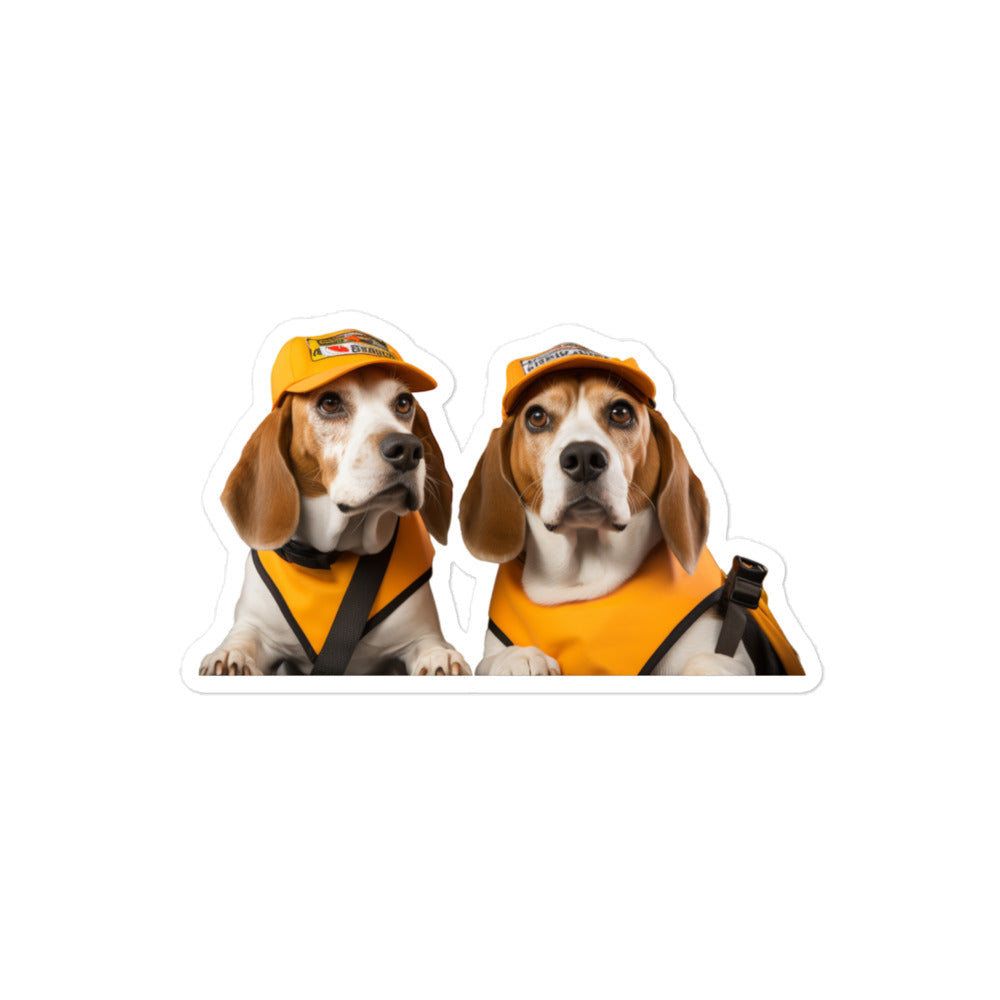 Beagle Transit Operator Sticker - Stickerfy.ai