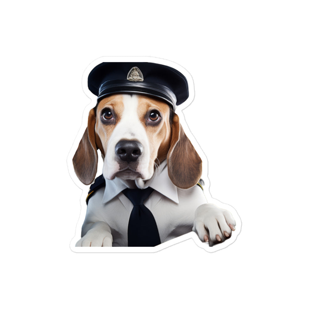 Beagle Transit Operator Sticker - Stickerfy.ai