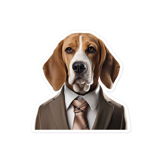 Beagle Sales Consultant Sticker - Stickerfy.ai