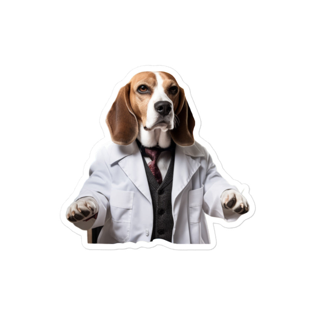 Beagle Pharmacist Sticker - Stickerfy.ai