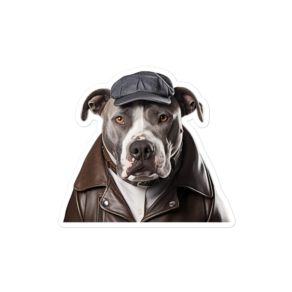American Staffordshire Terrier Transit Operator Sticker - Stickerfy.ai