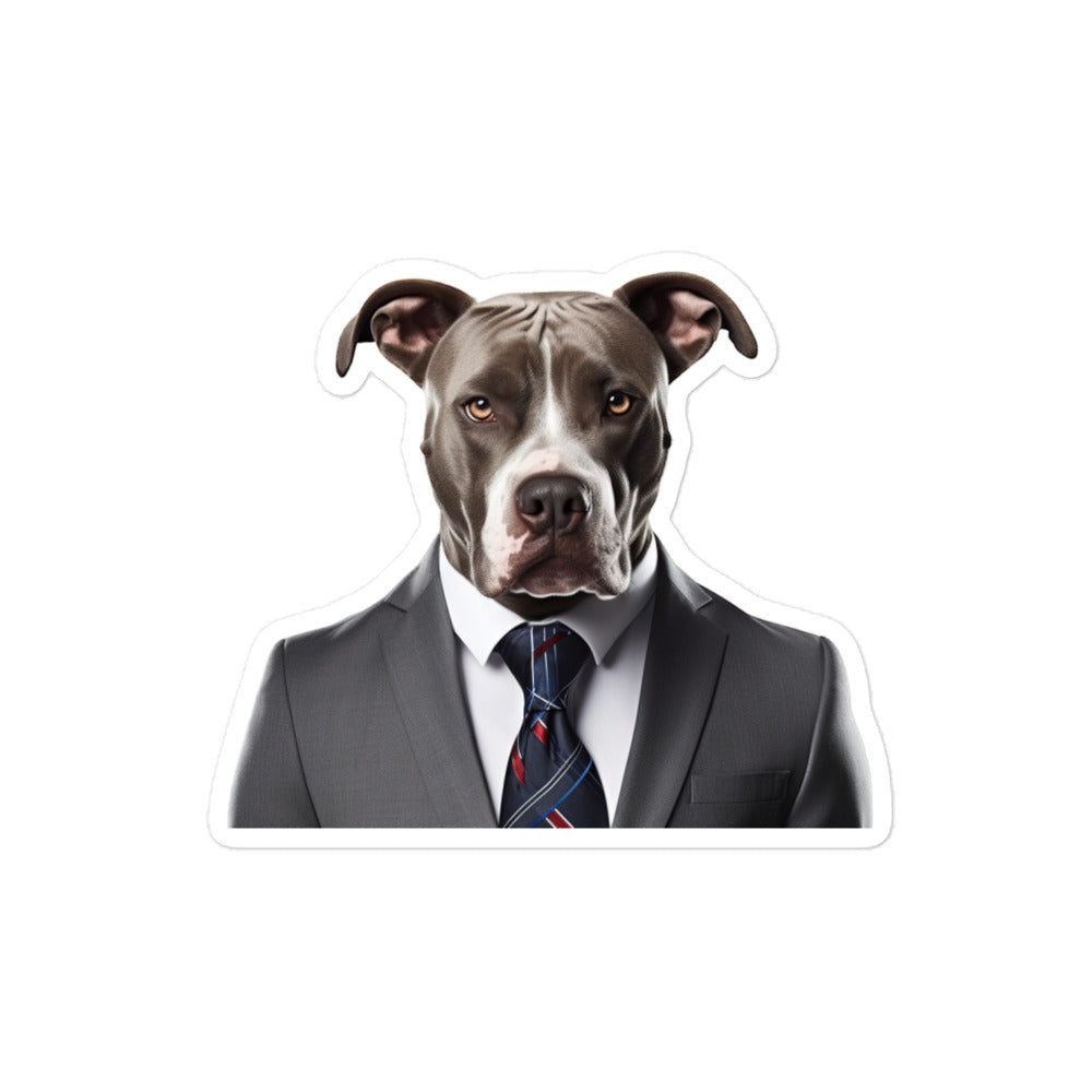 American Staffordshire Terrier Sales Consultant Sticker - Stickerfy.ai