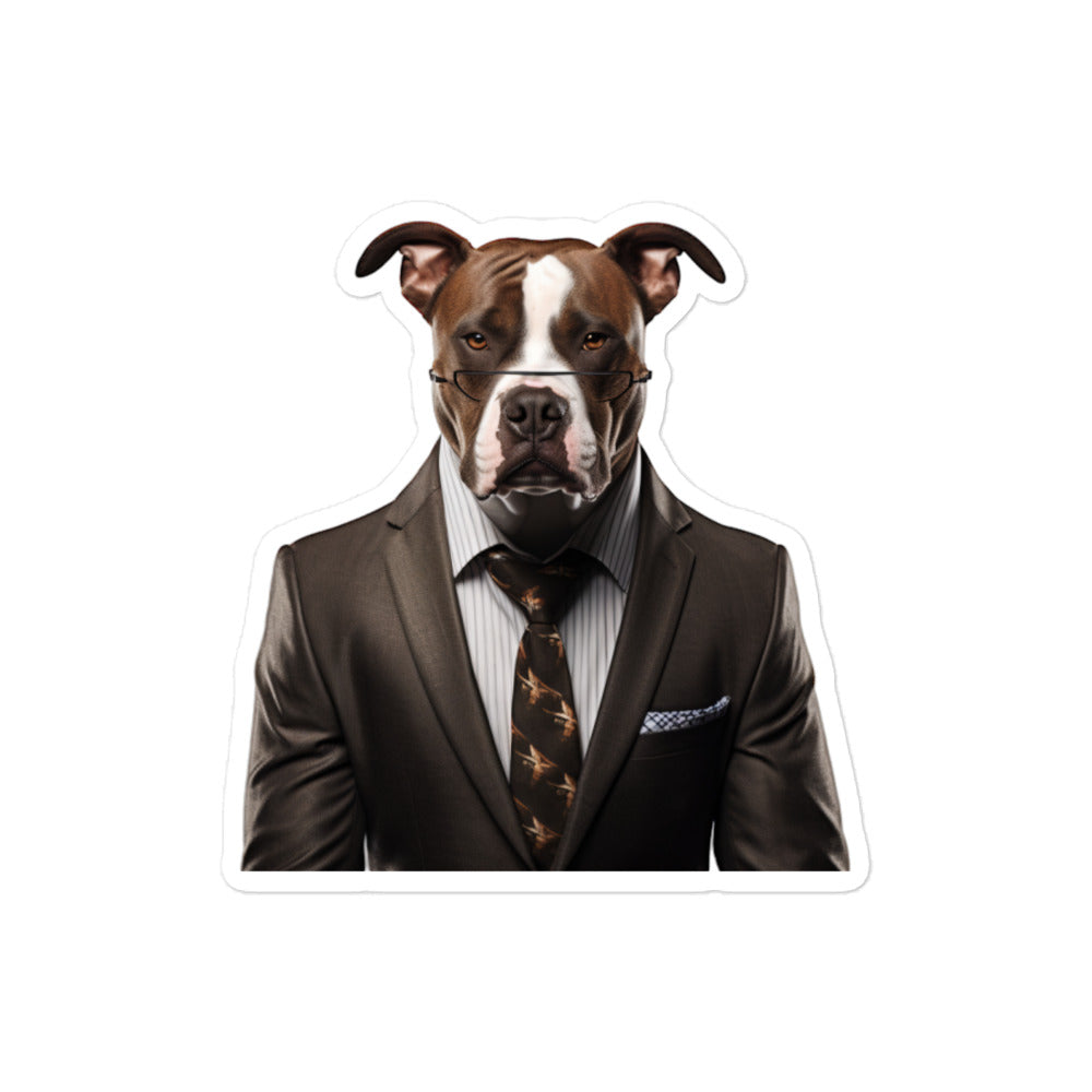 American Staffordshire Terrier Sales Consultant Sticker - Stickerfy.ai