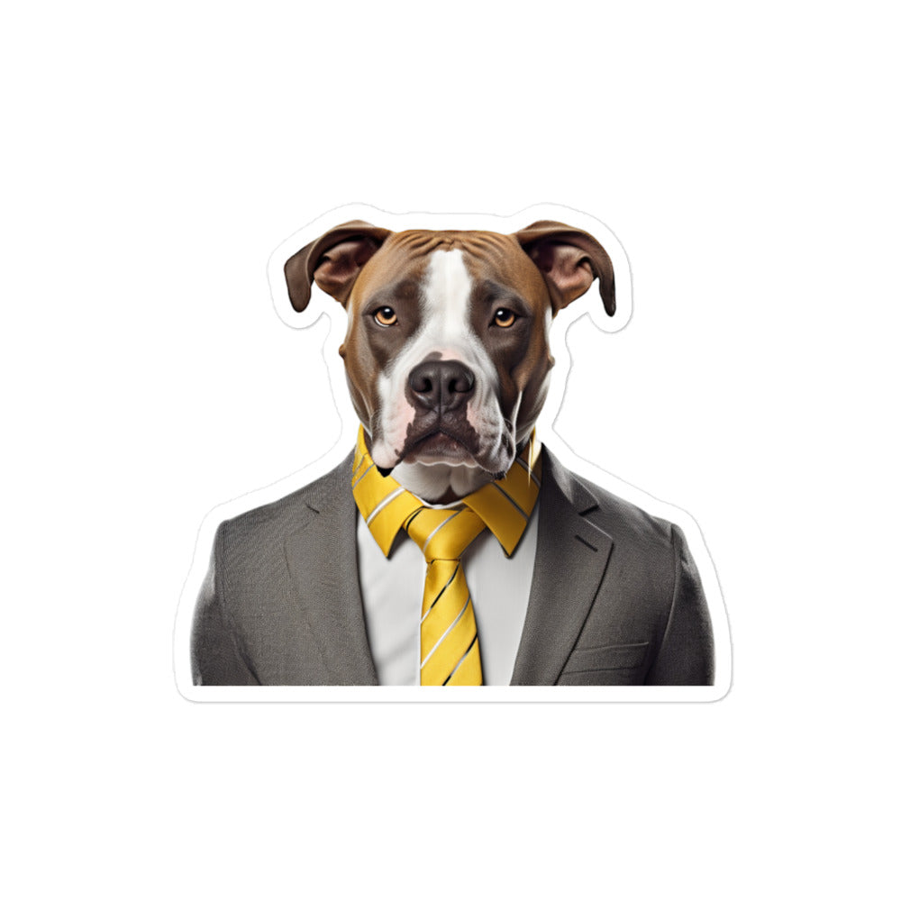 American Staffordshire Terrier Sales Consultant Sticker - Stickerfy.ai
