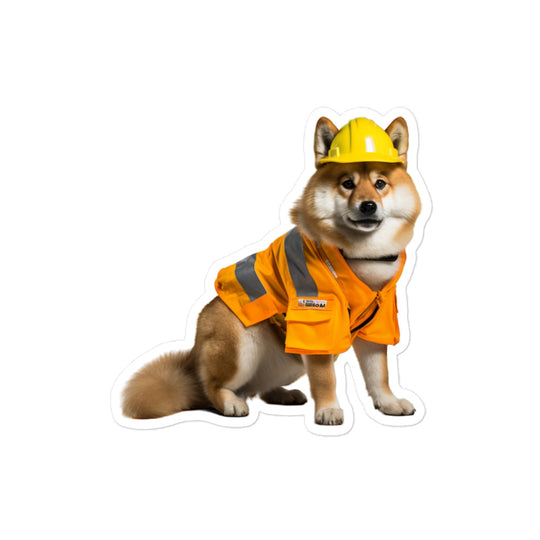 Akita Contractor Sticker - Stickerfy.ai