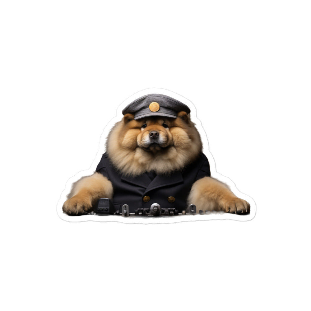 Chow Chow Transit Operator Sticker - Stickerfy.ai