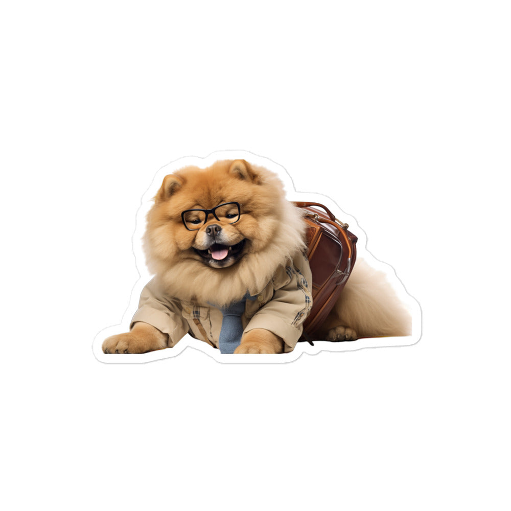 Chow Chow Student Sticker - Stickerfy.ai