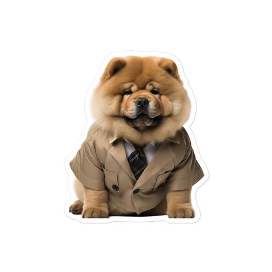 Chow Chow Sales Consultant Sticker - Stickerfy.ai