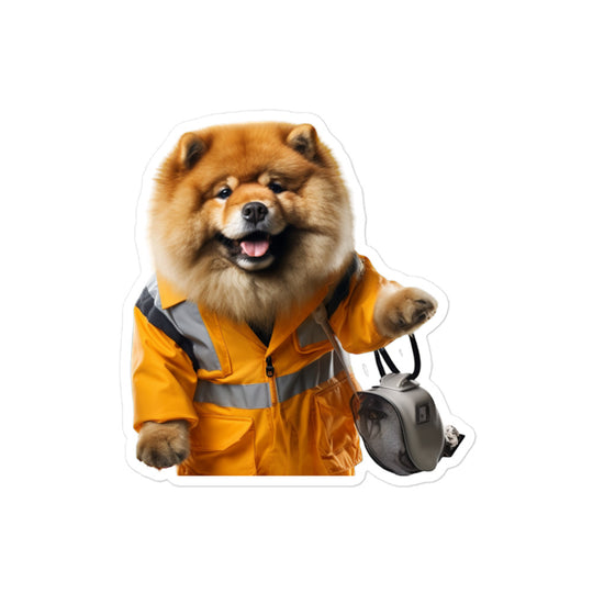 Chow Chow Janitor Sticker - Stickerfy.ai
