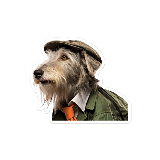 Scottish Deerhound Transit Operator Sticker - Stickerfy.ai