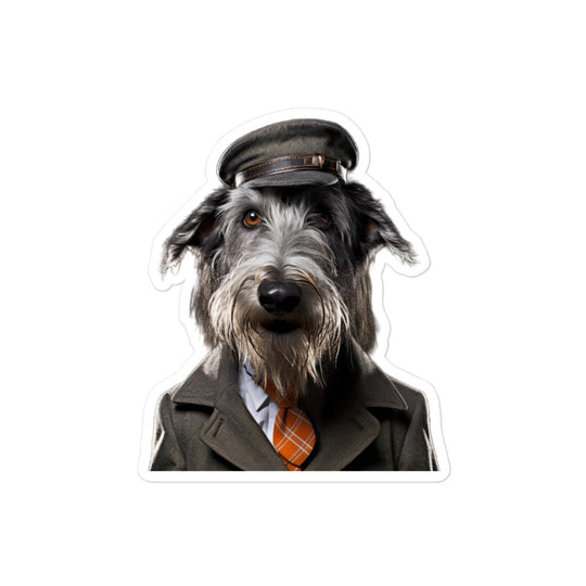 Scottish Deerhound Transit Operator Sticker - Stickerfy.ai