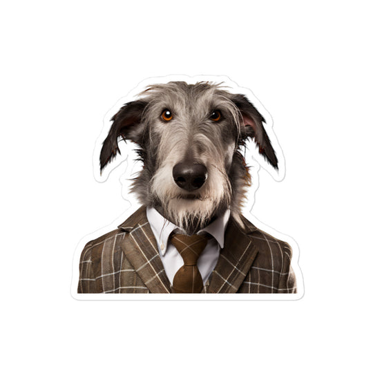 Scottish Deerhound Sales Consultant Sticker - Stickerfy.ai