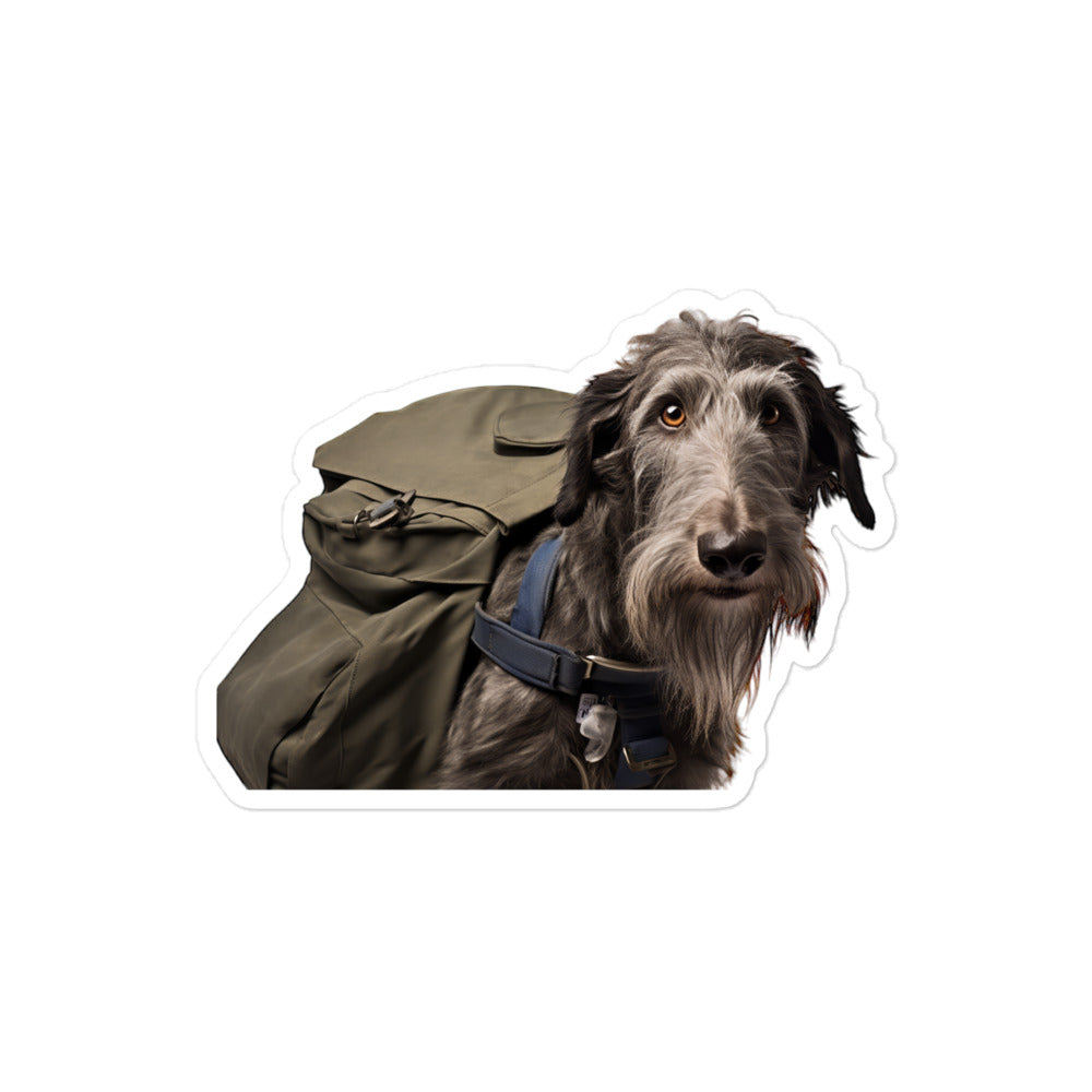 Scottish Deerhound Mail Carrier Sticker - Stickerfy.ai