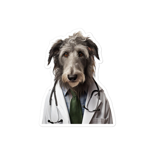 Scottish Deerhound Doctor Sticker - Stickerfy.ai