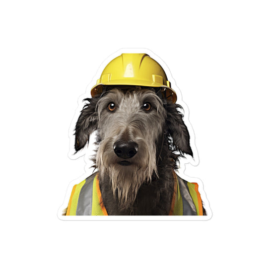 Scottish Deerhound Contractor Sticker - Stickerfy.ai