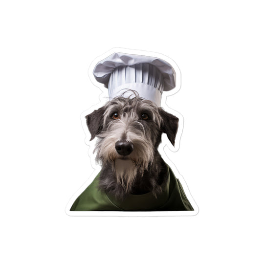 Scottish Deerhound Chef Sticker - Stickerfy.ai