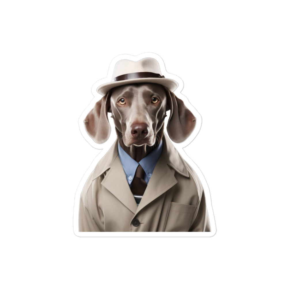 Weimaraner Sales Consultant Sticker - Stickerfy.ai