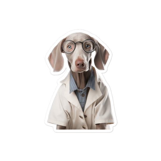 Weimaraner Doctor Sticker - Stickerfy.ai