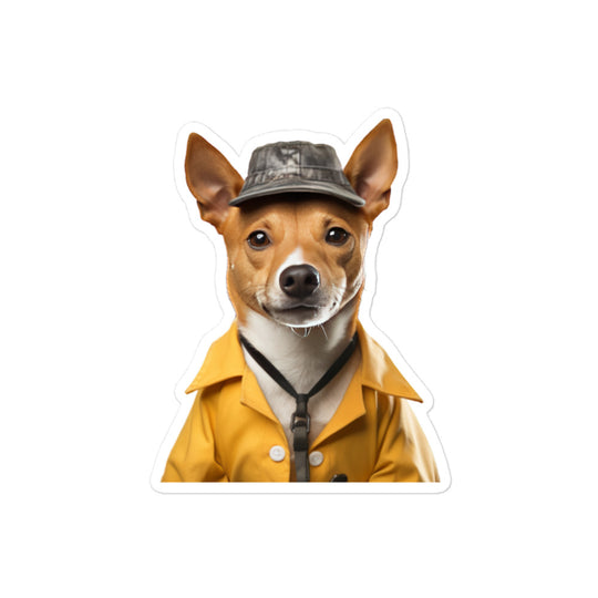 Basenji Transit Operator Sticker - Stickerfy.ai