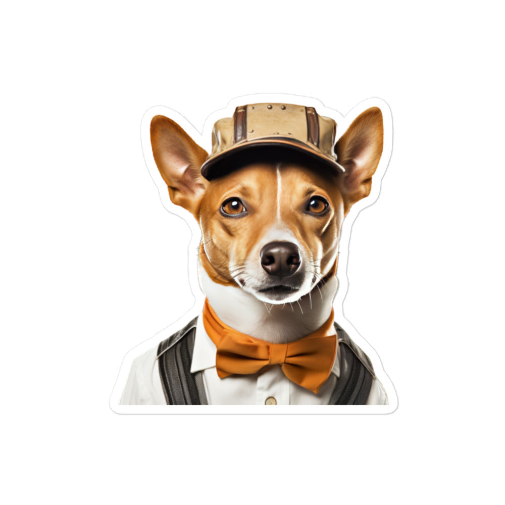 Basenji Transit Operator Sticker - Stickerfy.ai